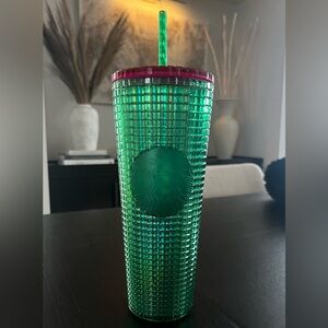 Starbucks Pink and Green Tumbler